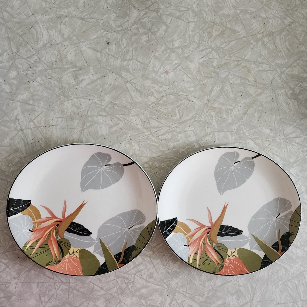 Sango Larry Laslo Collection Maui 2 Salad Plate Vintage 1986 8.5 Inches